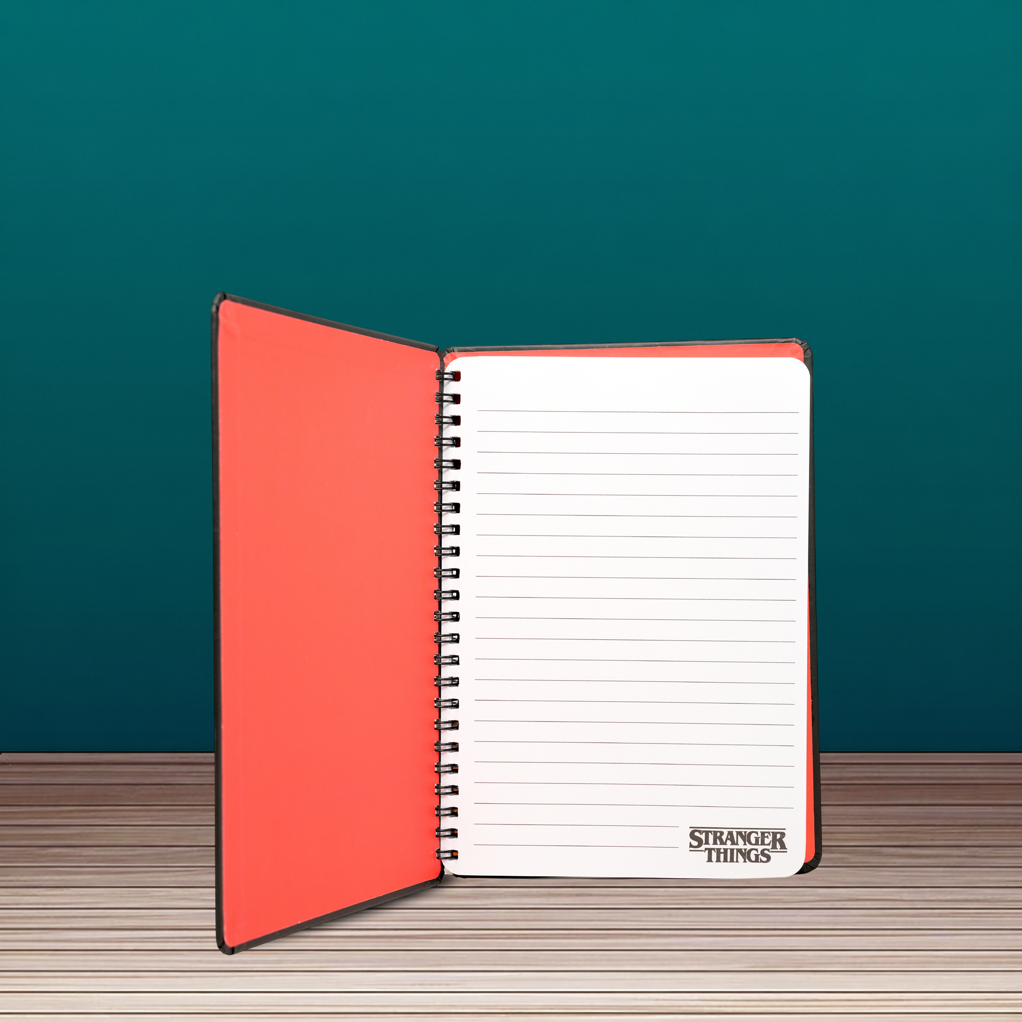 Stranger Things A5 Spiral Notebook Retro Alphabet Lights Journal