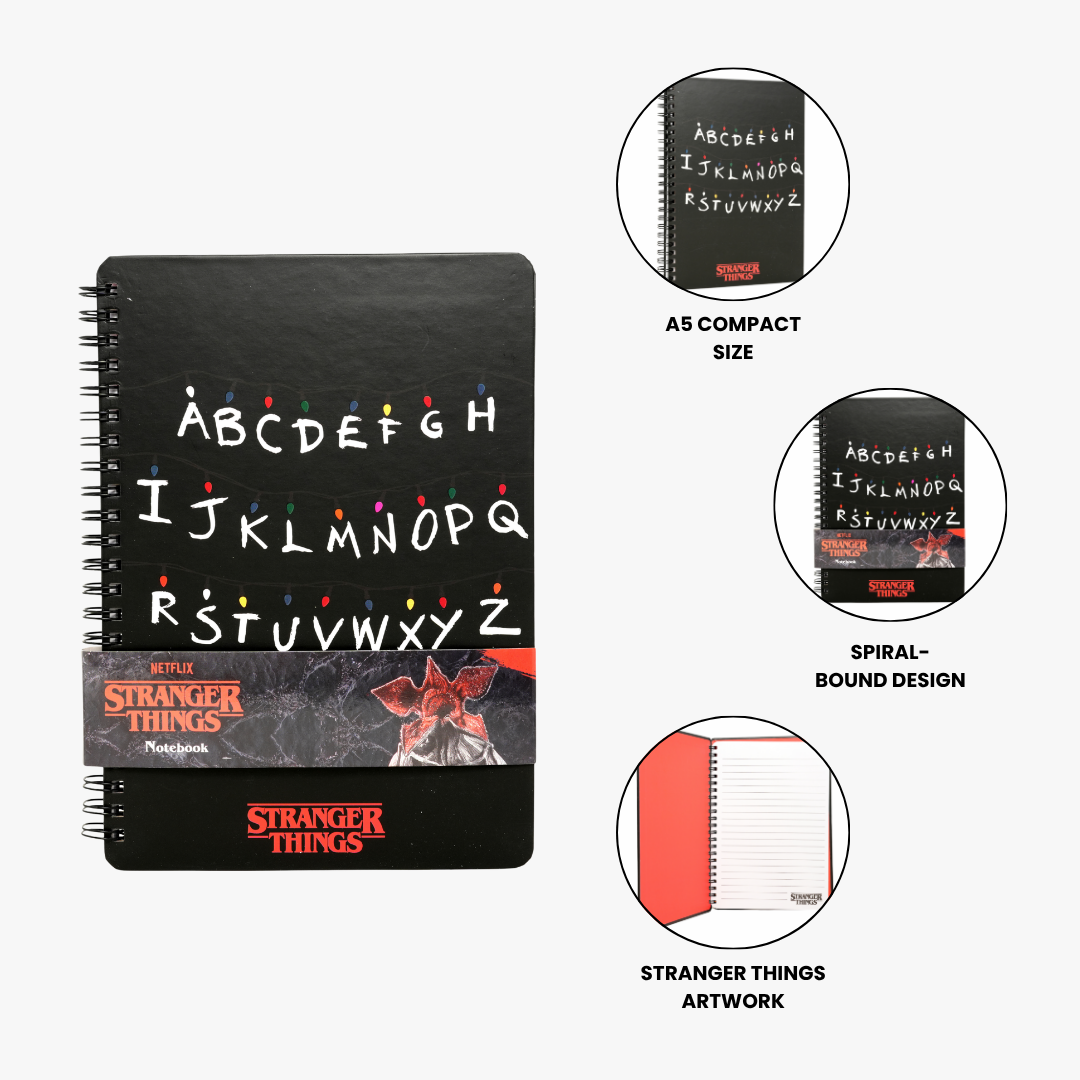 Stranger Things A5 Spiral Notebook
