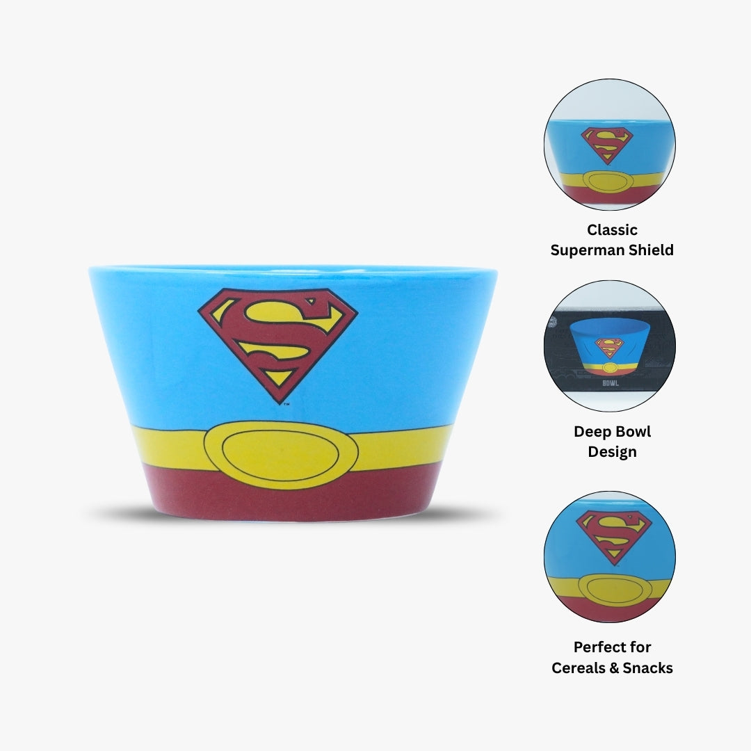 Superman Ceramic Bowl for Everyday Use