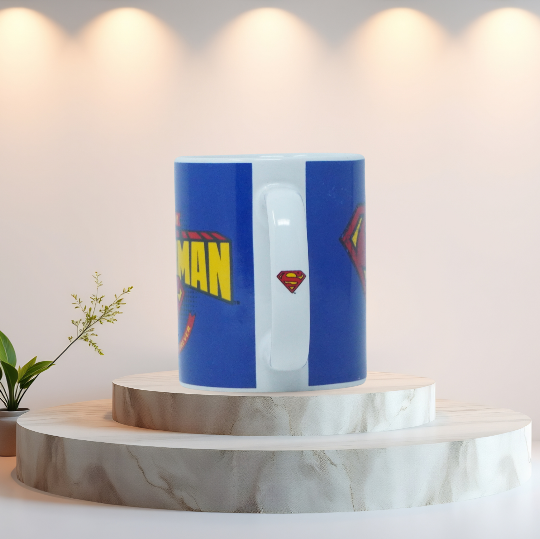 Superman Dad Is My Hero Ceramic Mug Blue