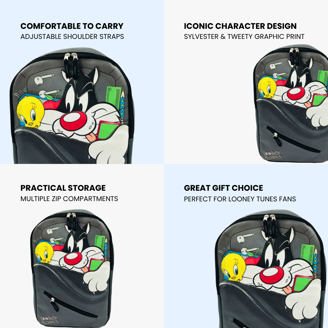 Sylvester & Tweety Adult PU Printed Backpack