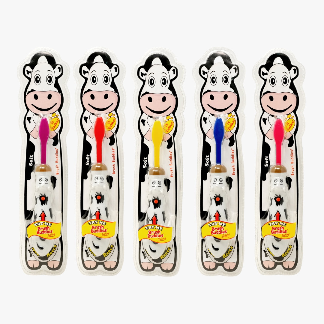 Talking Cow Kids Toothbrush Brush Buddies 6