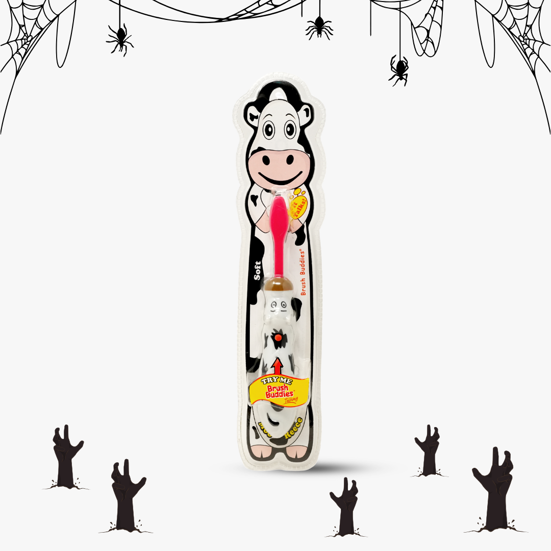 Talking Cow Kids Toothbrush-Brush Buddies