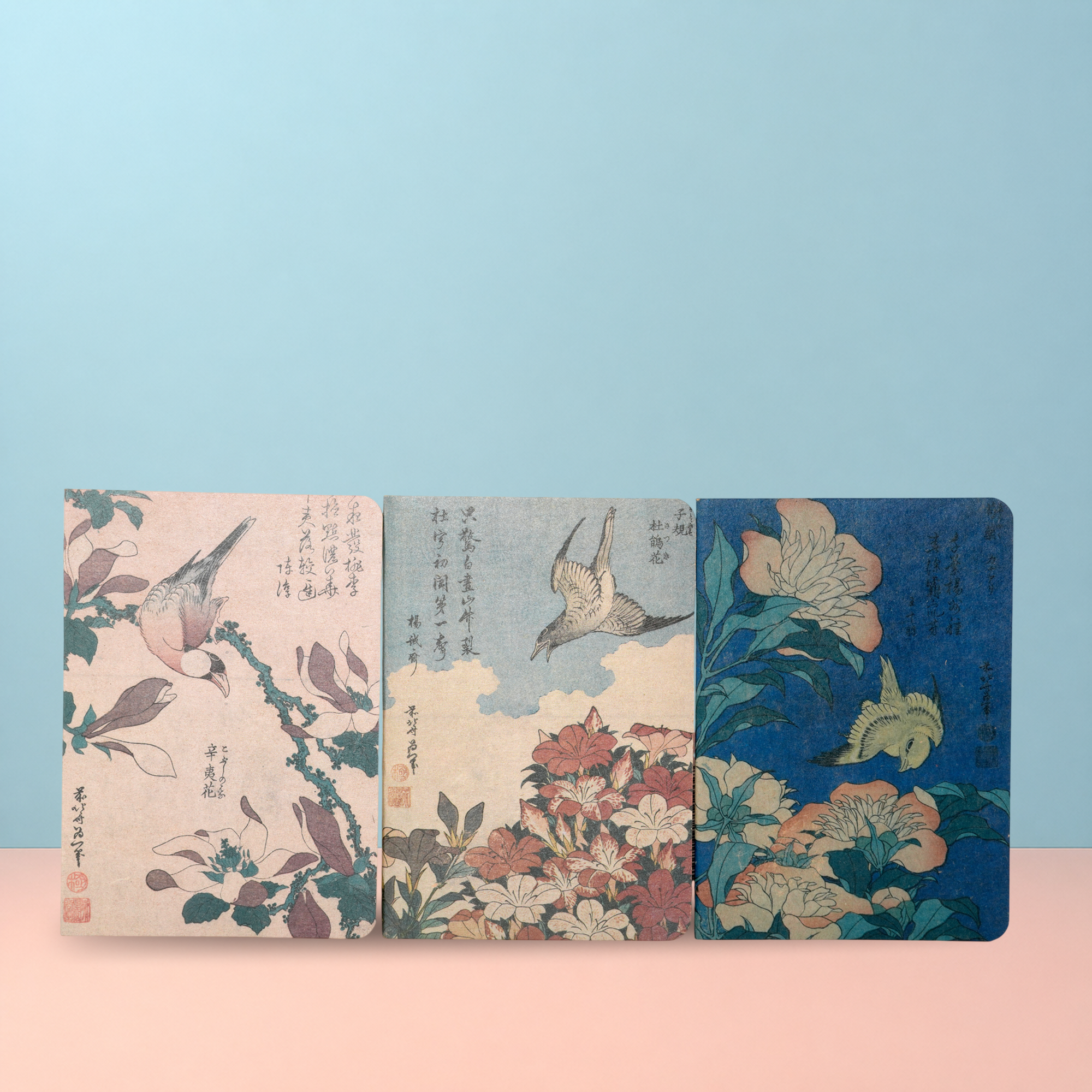 The British Museum Hokusai A6 Notebook Set Pack of 3 Official Art Collection Journals
