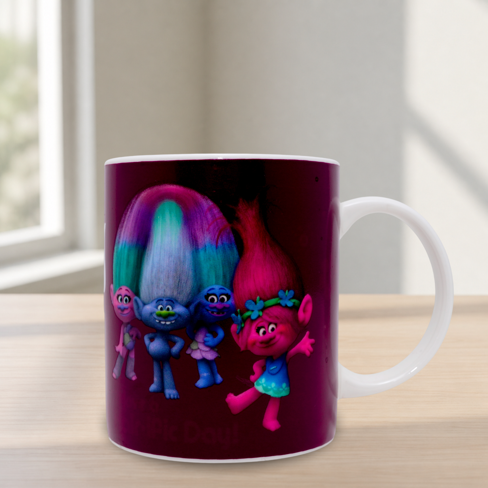 Trolls Heat Changing Mug Magic Colour Change Coffee Cup Kids Character Gift Mug