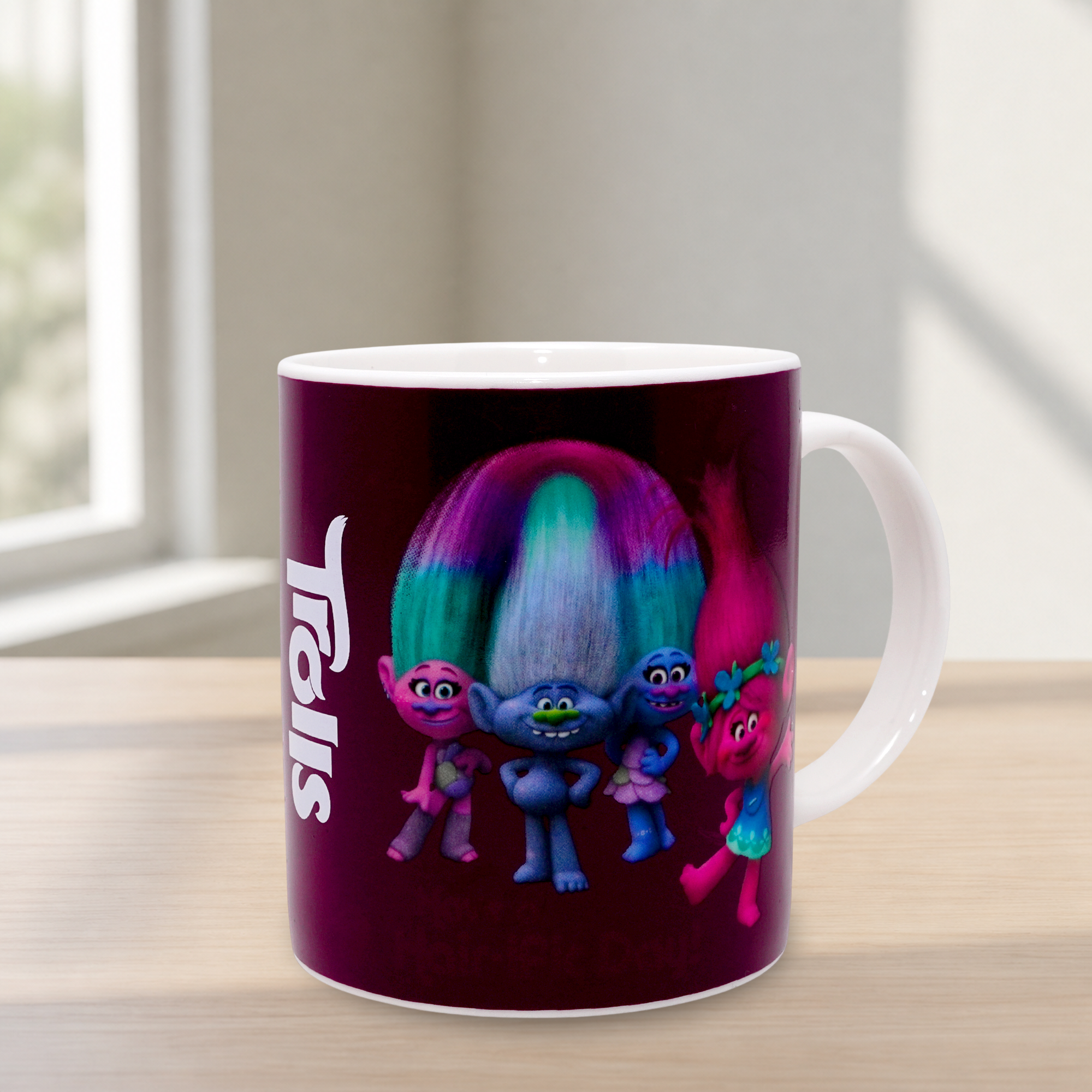 Trolls Heat Changing Mug Magic Colour Change Coffee Cup Kids Character Gift Mug