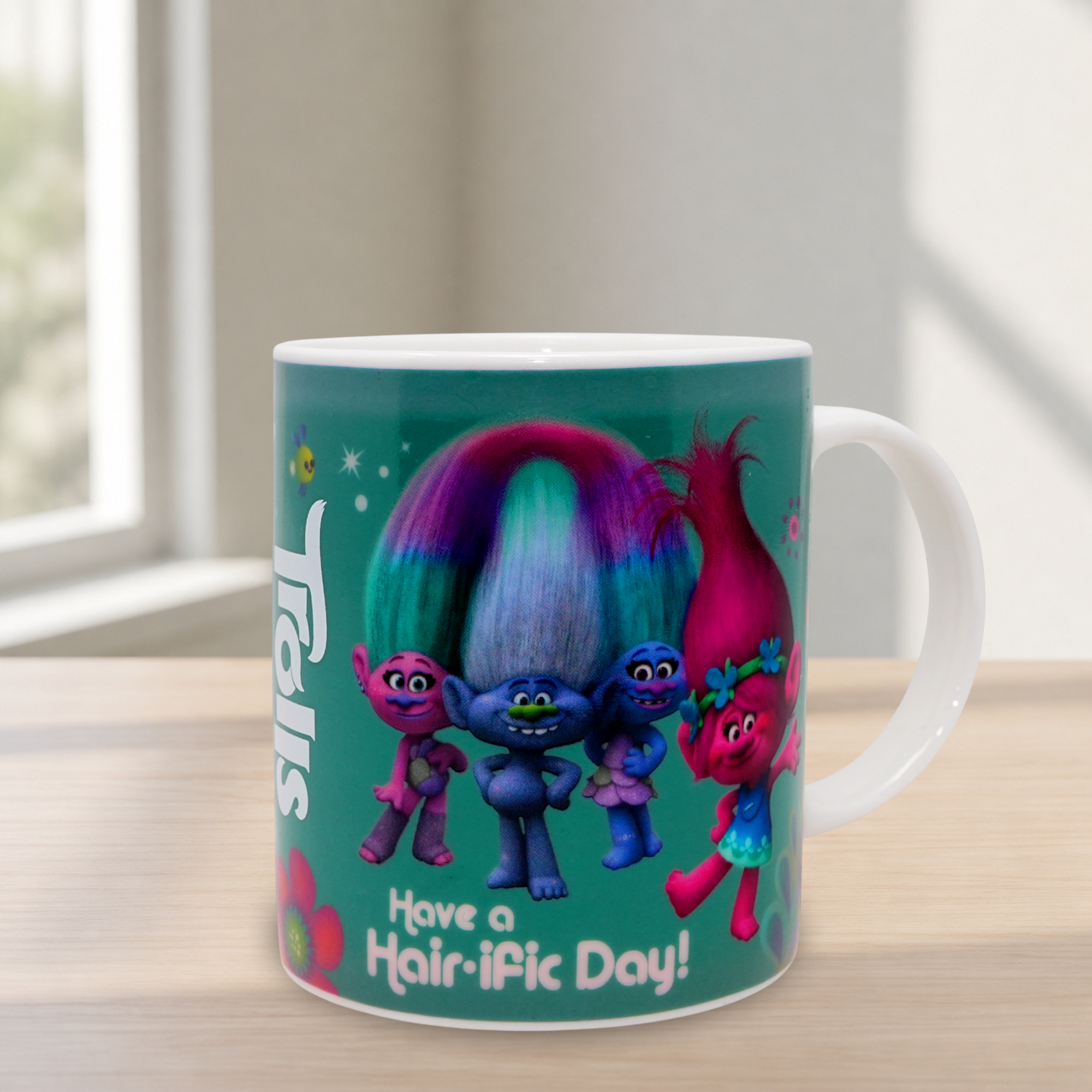 Trolls Heat Changing Mug Magic Colour Change Coffee Cup Kids Character Gift Mug