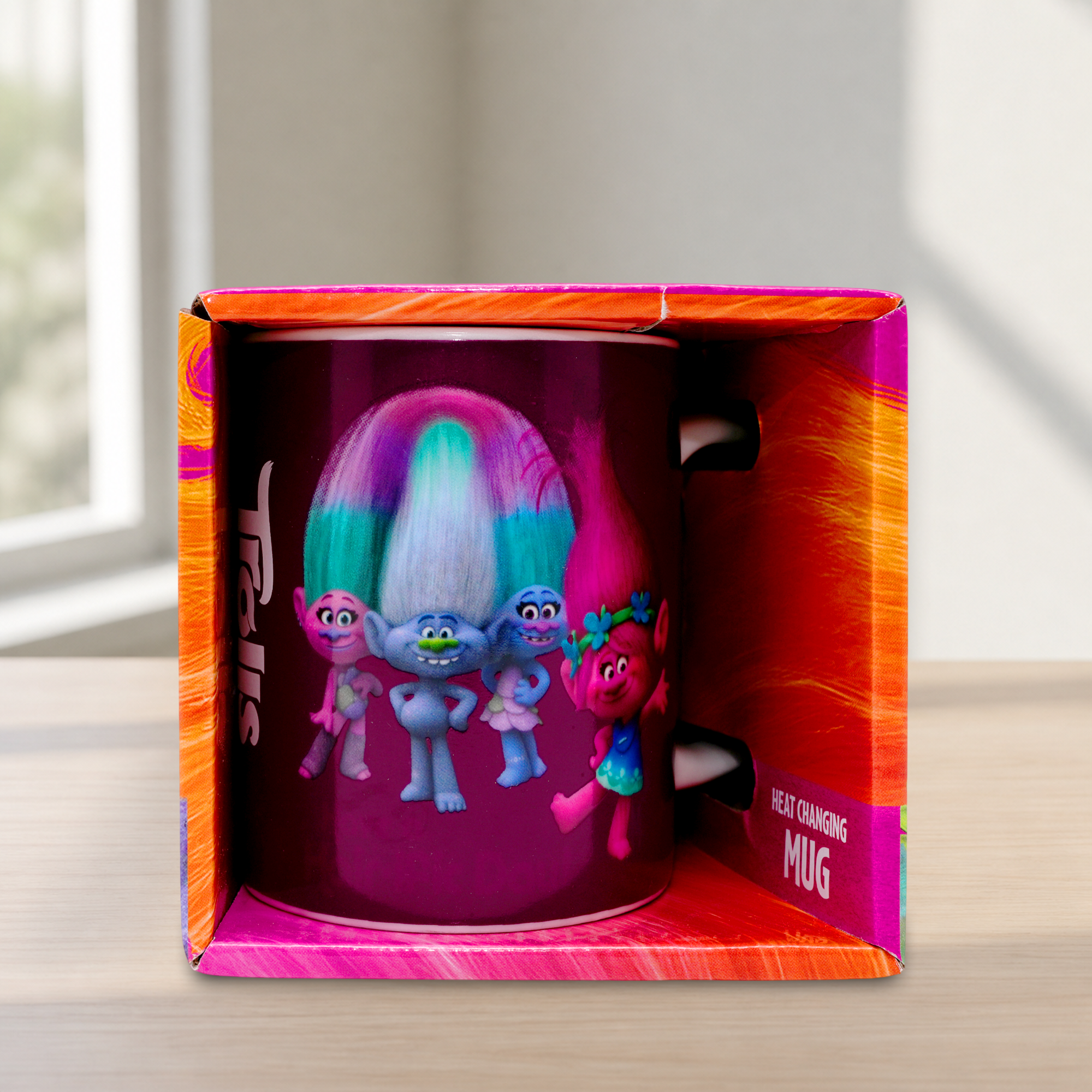 Trolls Heat Changing Mug Magic Colour Change Coffee Cup Kids Character Gift Mug
