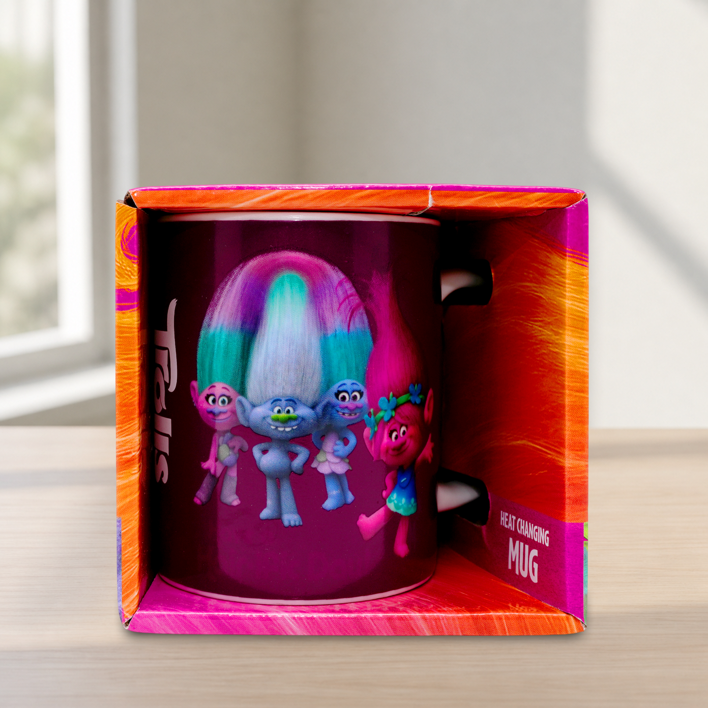 Trolls Heat Changing Mug Magic Colour Change Coffee Cup Kids Character Gift Mug