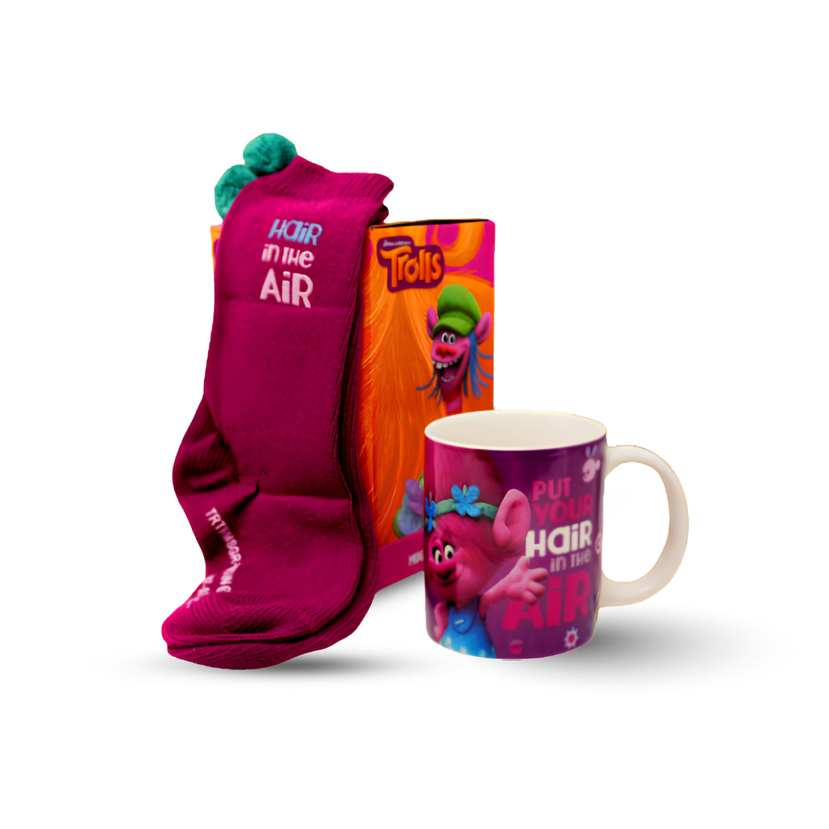 Trolls Mug Socks Gift  Set 3