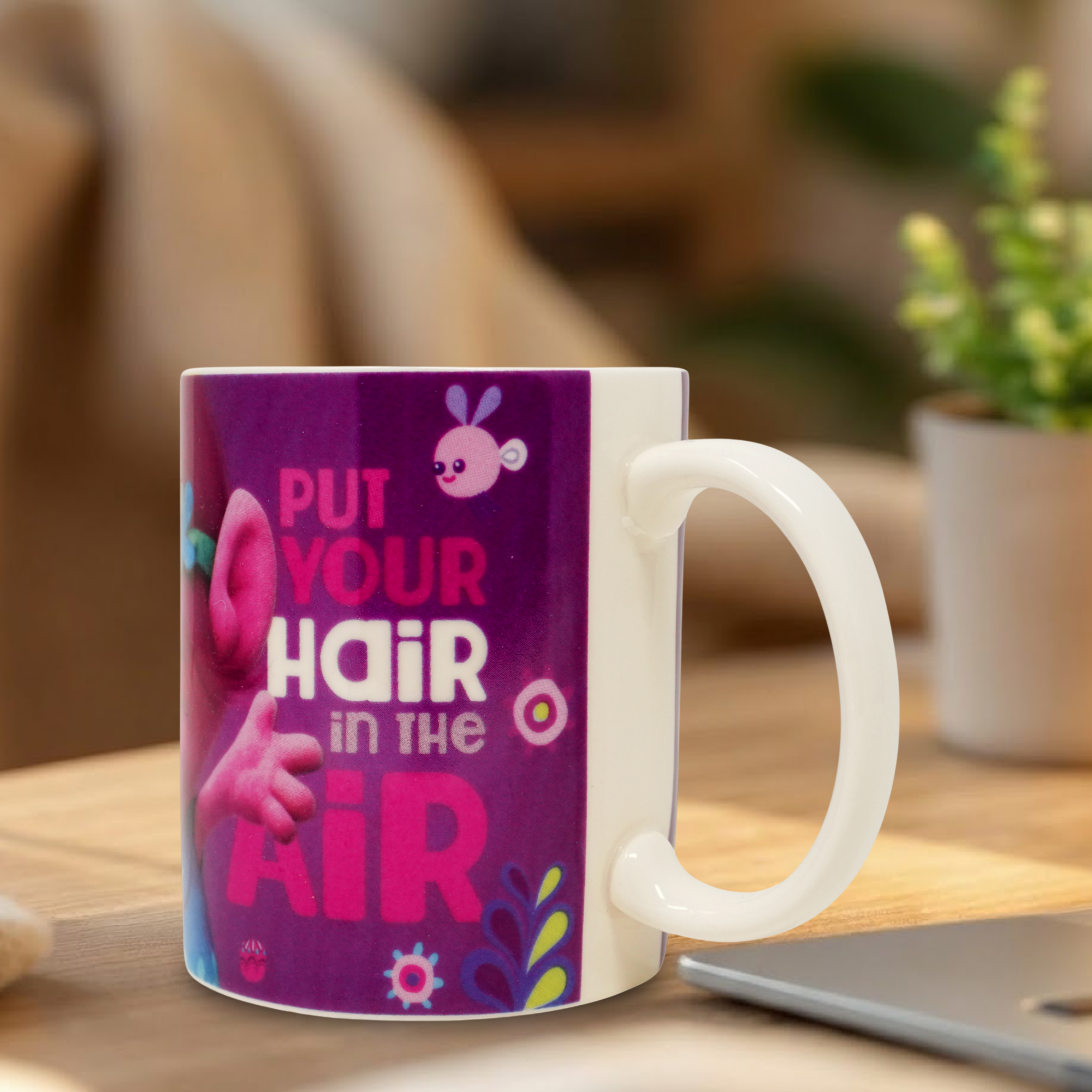 Trolls Mug & Socks Gift Set for Kids – DreamWorks Trolls Cartoon Mug and Cozy Socks Present Set