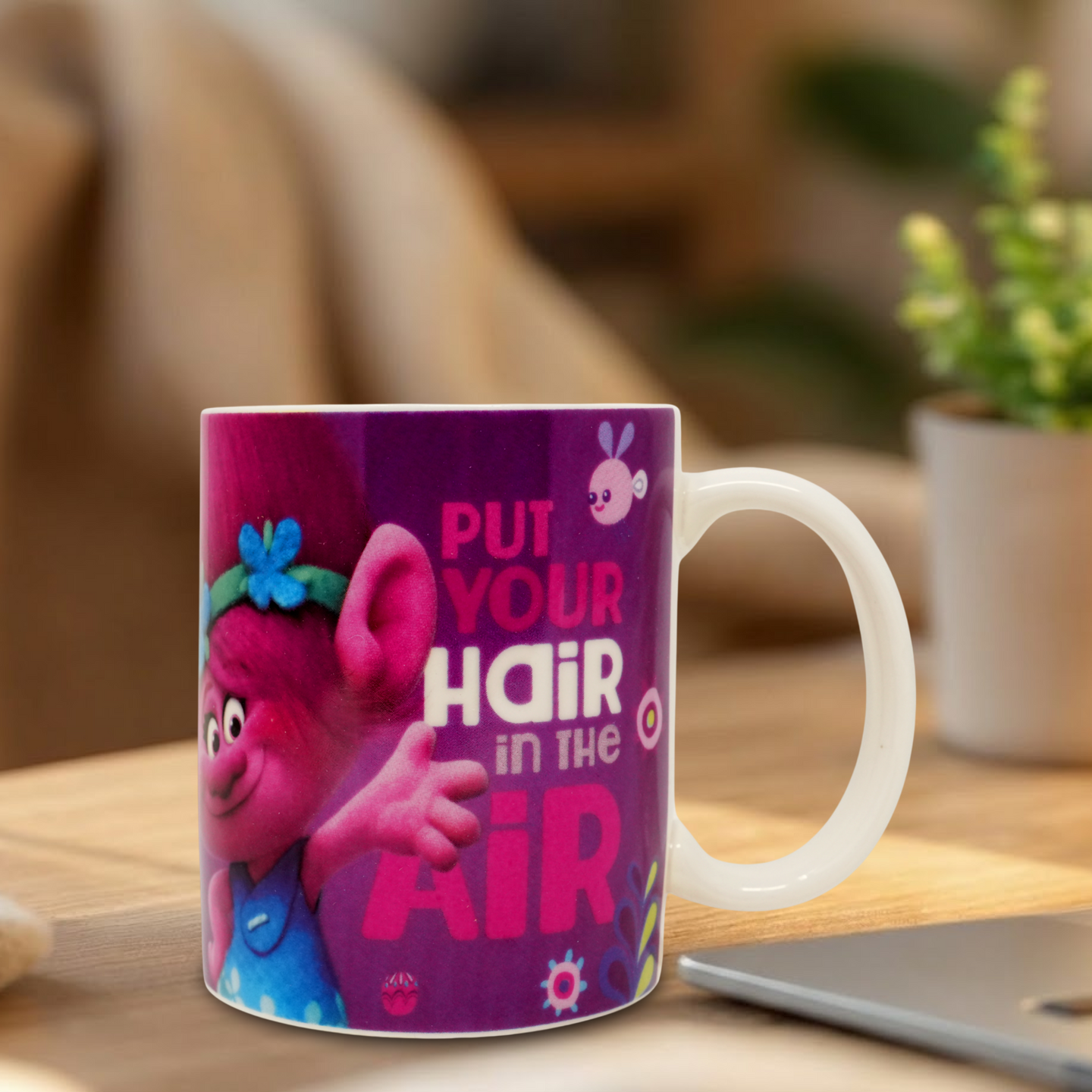 Trolls Mug & Socks Gift Set for Kids – DreamWorks Trolls Cartoon Mug and Cozy Socks Present Set