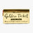Wonka Golden Ticket A5 Notebook Journal