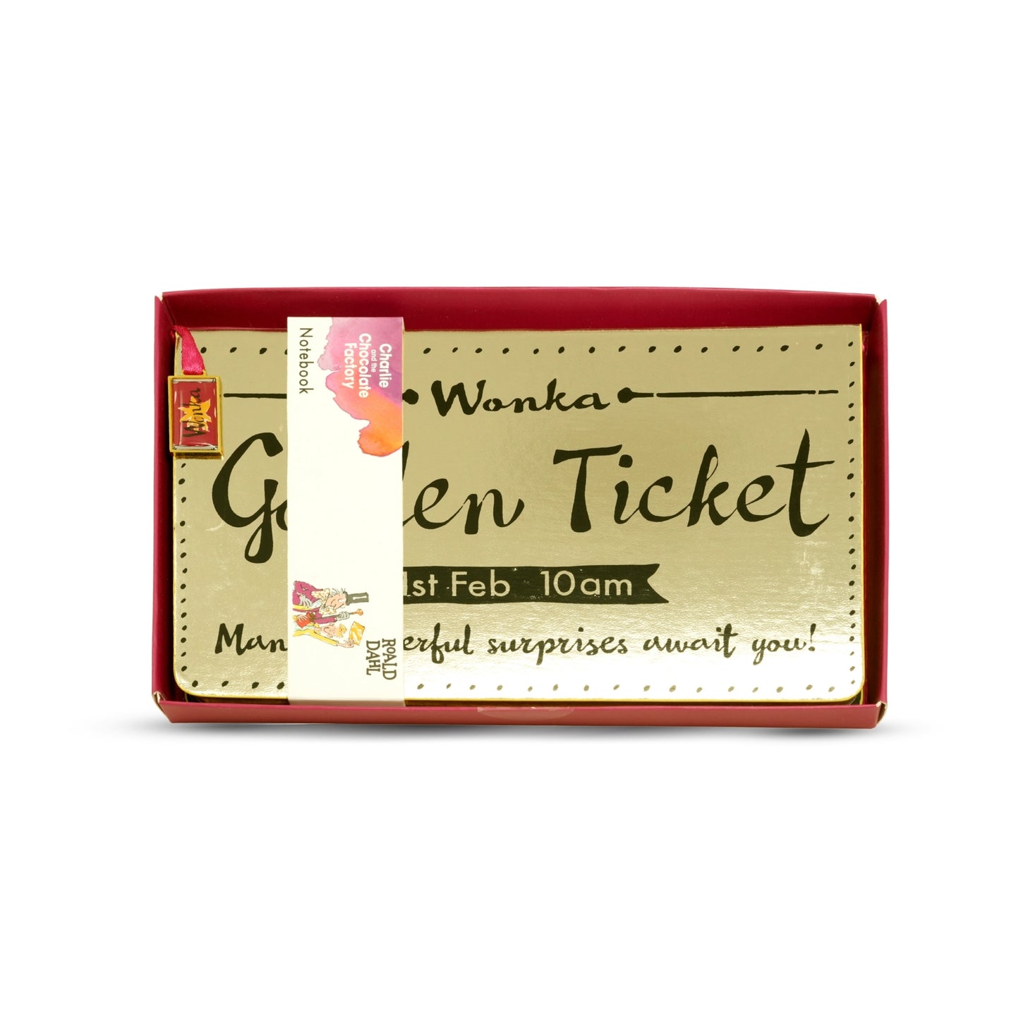 Wonka Golden Ticket A5 Notebook Journal